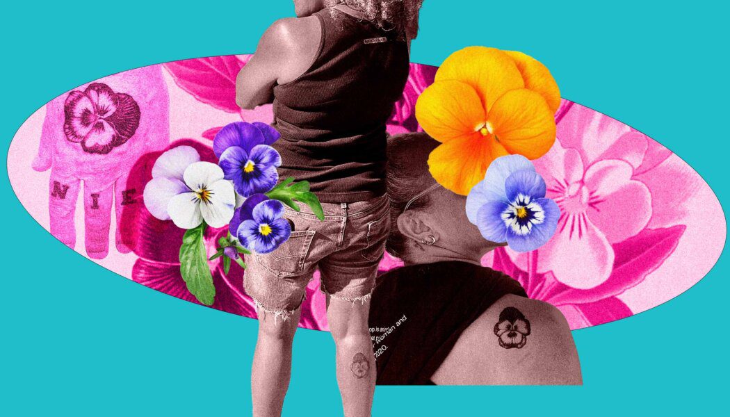 Queer collective care, one pansy tattoo at a time