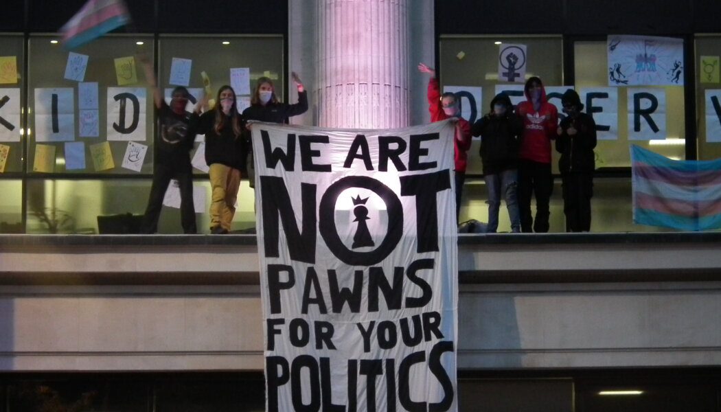 Scaling walls and dropping crickets: how a group of U.K. trans kids is fighting back