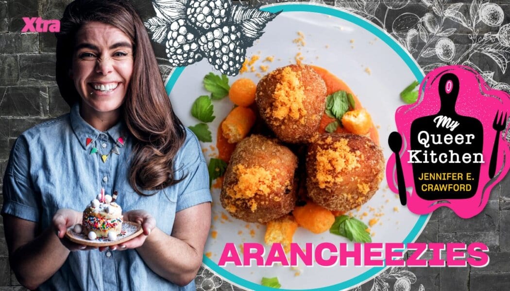 Making arancheezies with Jennifer E. Crawford